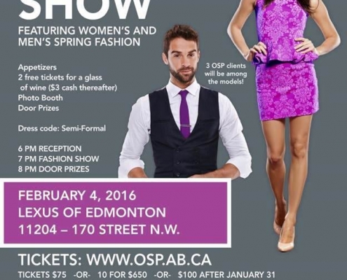 OSP Fashion Show Poster from Feb 4, 2016